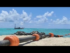 DN315 HDPE 파이프는 PE 껍질과 고밀도 PU 폼 채우기로 떠 있습니다.