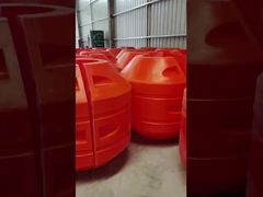해양 적용을 위한 열간 아연 도금 원통형 부식 방지 HDPE 파이프 부표