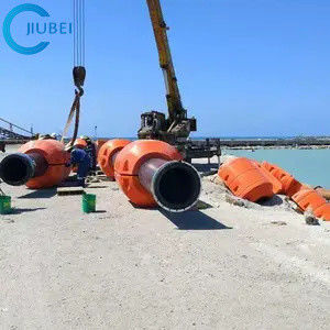 폴리에틸렌 준설 파이프는 송유관 HDPE 강바닥 파기 모래 현탁액 160Mm 6 인치를 표류시킵니다