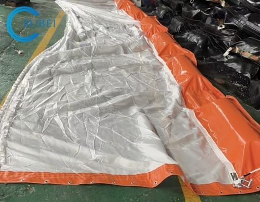 PVC / 고무 액세서리와 함께 불 retardant Silt 커튼