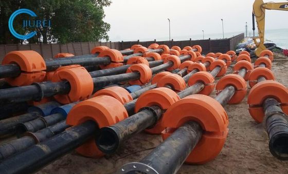 DN315 HDPE 파이프는 PE 껍질과 고밀도 PU 폼 채우기로 떠 있습니다.