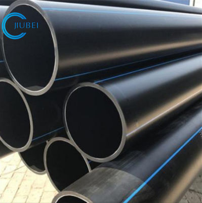 물 공급 시스템 공급 업체에 대한 검은색 푸른 줄무늬 PN10 ISO4427 HDPE 파이프