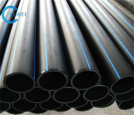 검은색, 파란색 스트립 HDPE 파이프