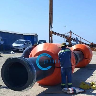 고온 진열 철강 설치와 함께 주문 주문 오렌지 또는 노란색 부동 HDPE 파이프