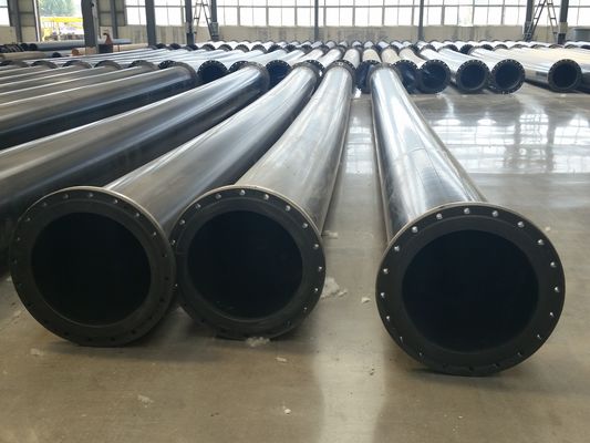 우트라 튼튼한 플랜지 연결 UHMWPE 슬러리 파이프