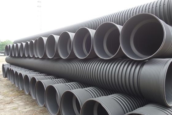 DN200-800mm Dredging HDPE 파이프 물 배류를 위한 이중 벽 류류 된 벨로