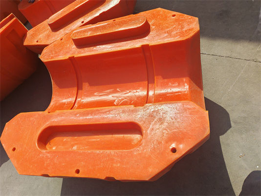 오렌지 HDPE 파이프 플로터 환경용 드래깅 퇴적 제거 솔루션