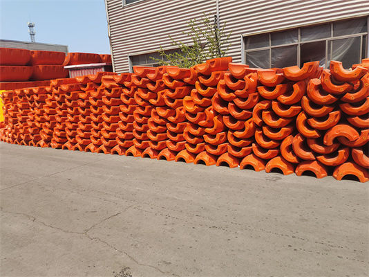 오렌지 HDPE 파이프 플로터 환경용 드래깅 퇴적 제거 솔루션