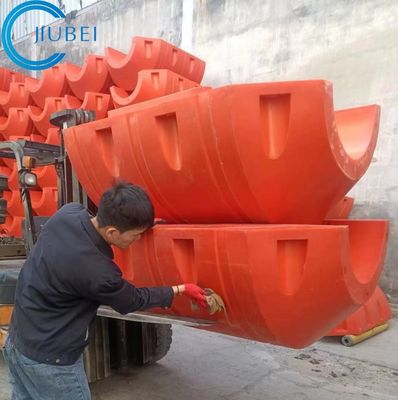 Orange Or Yellow HDPE Pipe Floater With Good Flexibility Aging Resistance >150N Buoyancy